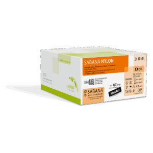 SABANA NYLON – nicht resorbierbares Nahtmaterial, Nylon, monofil, 24er-Packung
