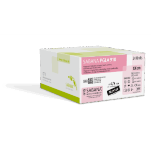 SABANA PGLA 910 – resorbierbares Nahtmaterial, Co-Polymer, geflochten, 24er-Packung
