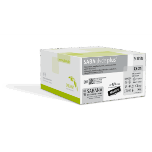 SABAglyde Plus® – resorbierbares Nahtmaterial, Polyester Poly (p-dioxanon), monofil, 24er-Packung